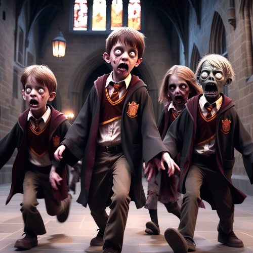 INVASION Z EN LA ESCUELA DE MAGIA