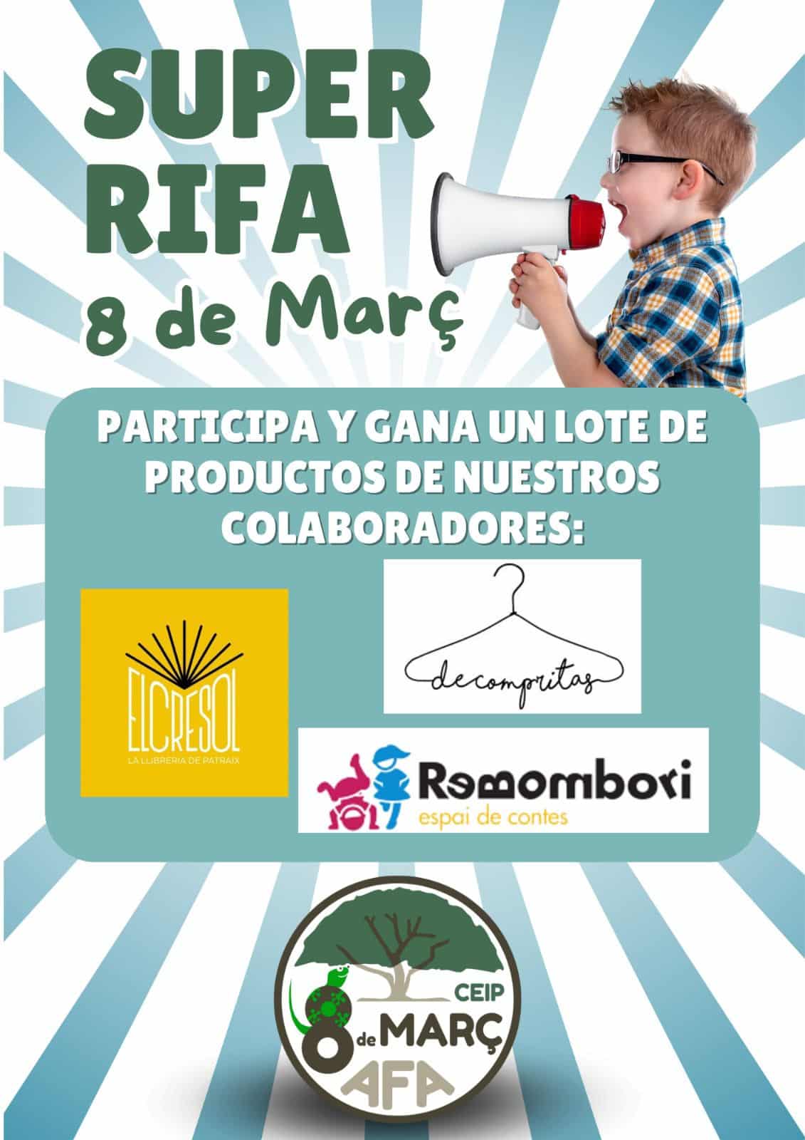 Mañana 5Pm Calle Salabert Patraix Rifa del AFA 8 de Març