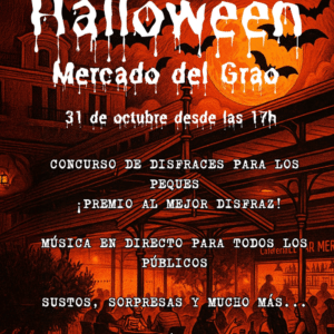FIESTA DE HALLOWEEN EN EL MERCADO DEL GRAO